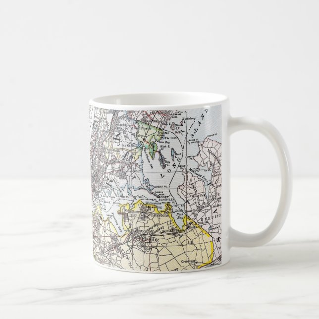 Karte: New York-area, 1906 Kaffeetasse (Rechts)
