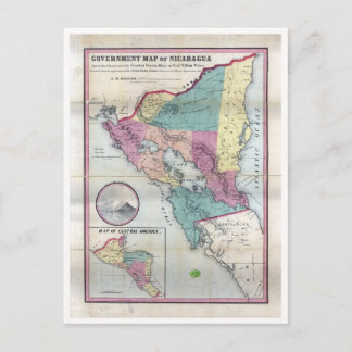 Karte Nicaraguas (1856)