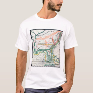 Karte: Nordamerika, 1742 T-Shirt