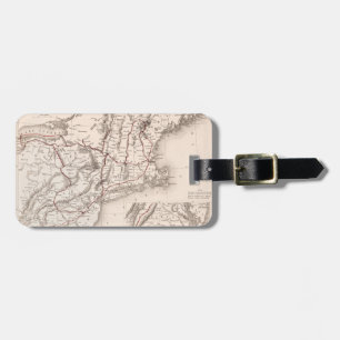 Karte: Nordost-USA Gepäckanhänger