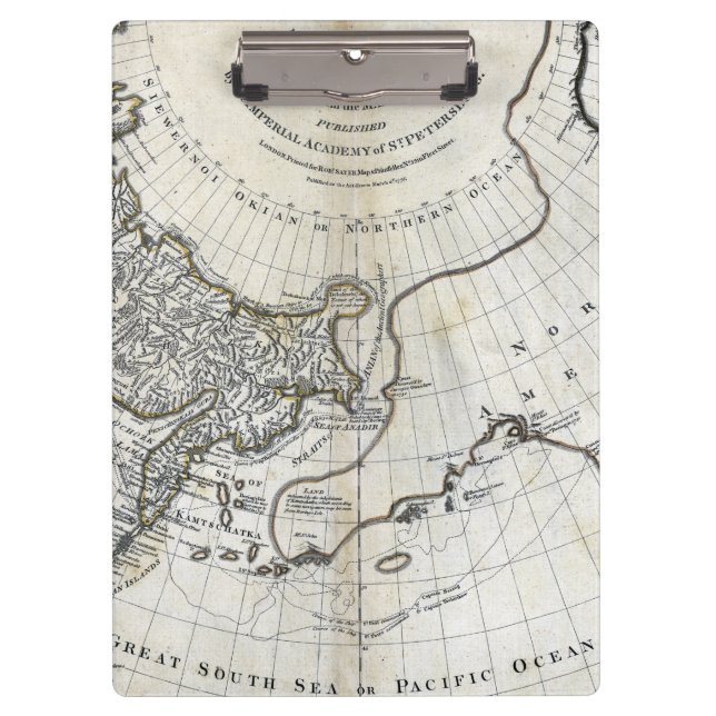 KARTE: NORTH PACIFIC KLEMMBRETT (Vorderseite)