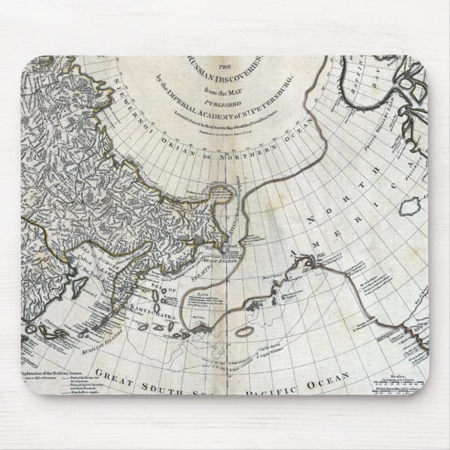 KARTE: NORTH PACIFIC MOUSEPAD (Vorne)