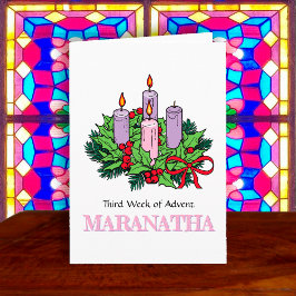 Karte Nr. 3 von 4 für Advent (Dritte Woche: JOY)