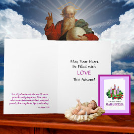 Karte Nr. 4 für Advent (Vierte Woche: LIEBE)