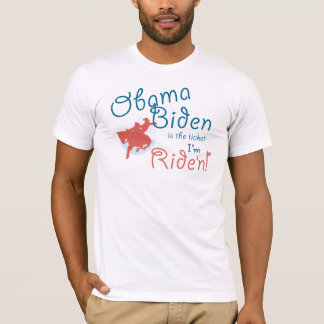 Karte Obama Biden bin ich Ride'n T - Shirt