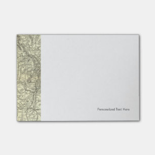 Karte Ohio und Mississippi Post-it Klebezettel