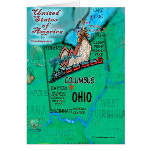 Karte Ohios USA