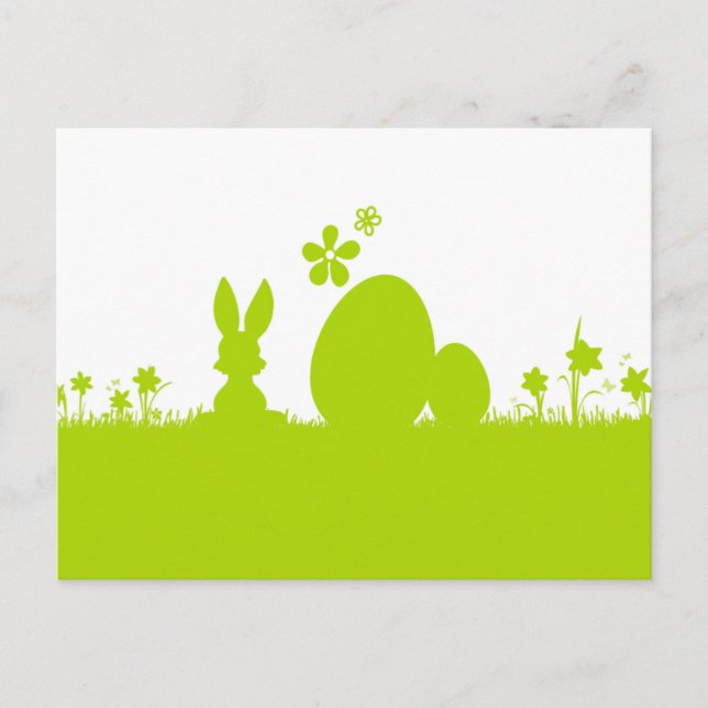 Karte Ostern Osterhase Osterei (Vorderseite)