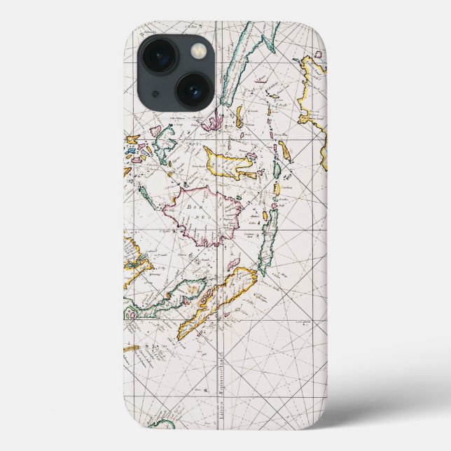 KARTE: OSTinseln, 1670 Case-Mate iPhone Hülle (Rückseite)