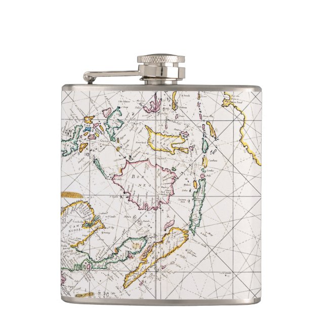 KARTE: OSTinseln, 1670 Flachmann (Vorderseite)