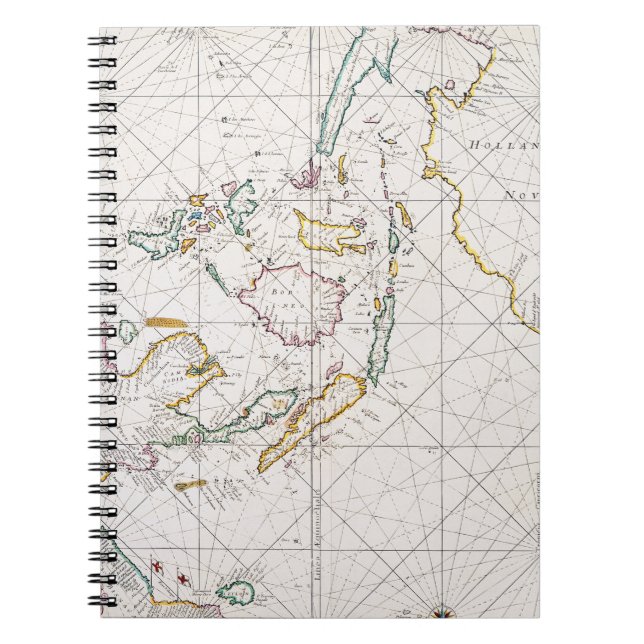 KARTE: OSTinseln, 1670 Notizblock (Vorderseite)