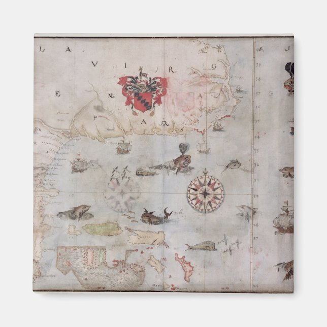 Karte Ostnordamerikas Magnet (Vorne)