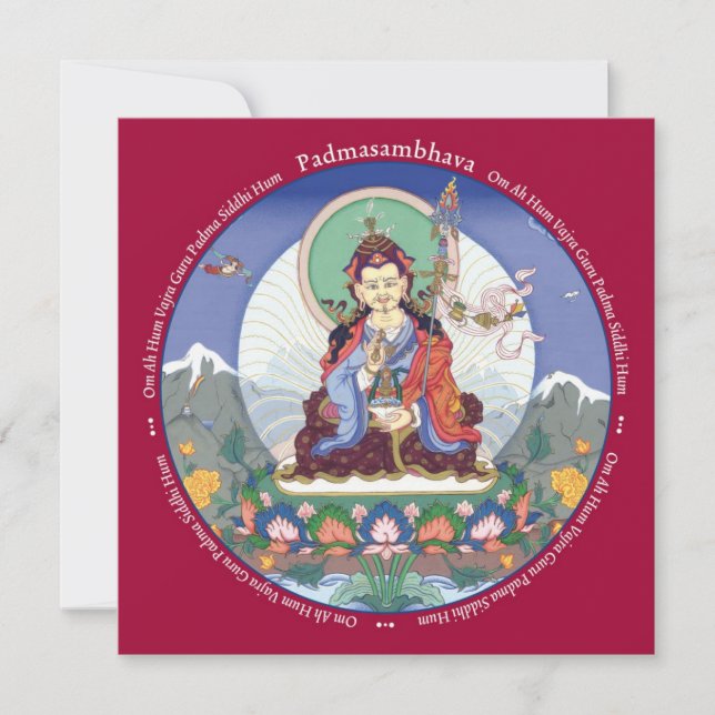 KARTE Padmasambhava - mit Umschlag (Vorderseite)