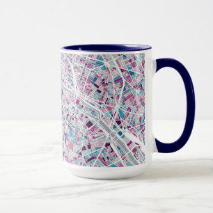 Karte Paris Frankreich Tasse