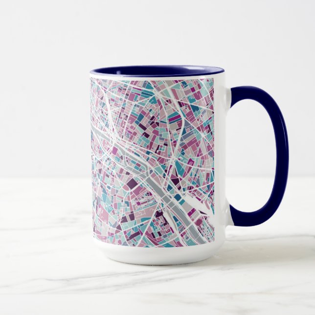 Karte Paris Frankreich Tasse (Rechts)