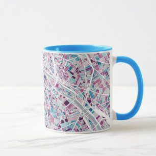 Karte Paris Frankreich Tasse