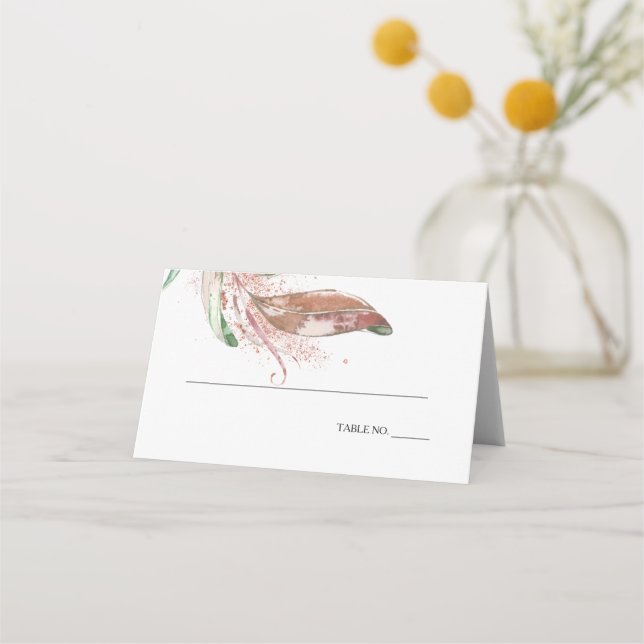 KARTE | Pastel Watercolor Wispy Foliage (Vorderseite)