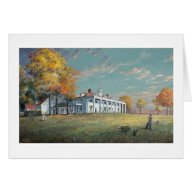 Karte Pauls McGehee "Herbst bei Mount Vernon" (Vorderseite (Horizontal))