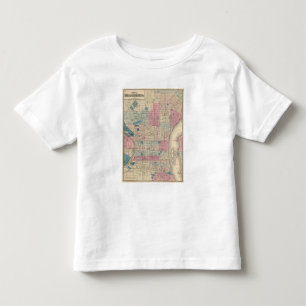 Karte Philadelphias, Pennsylvania Kleinkind T-shirt