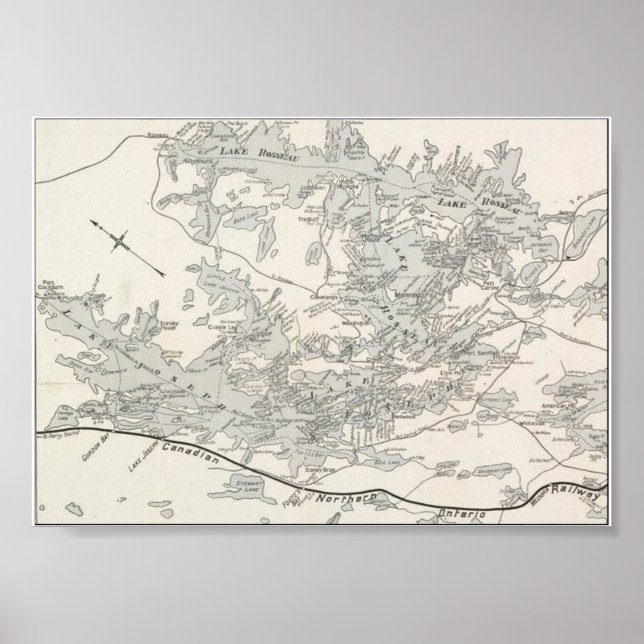 Karte Poster 1904 (Vorne)