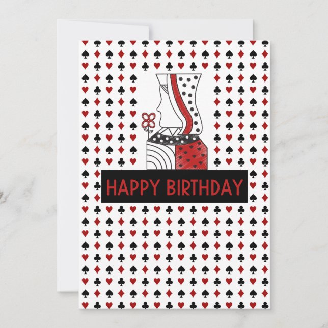 Karte QUEEN BIRTHDAY Karte spielen (Vorderseite)