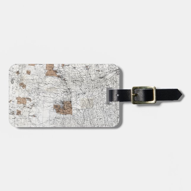 KARTE: RESERVIERUNG, 1888 GEPÄCKANHÄNGER (Vorderseite horizontal)