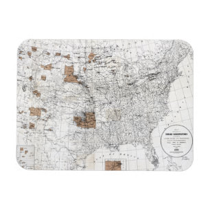 KARTE: RESERVIERUNGEN, 1888 MAGNET