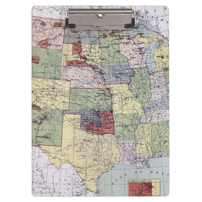 KARTE: RESERVIERUNGEN, 1892 KLEMMBRETT (Vorderseite)