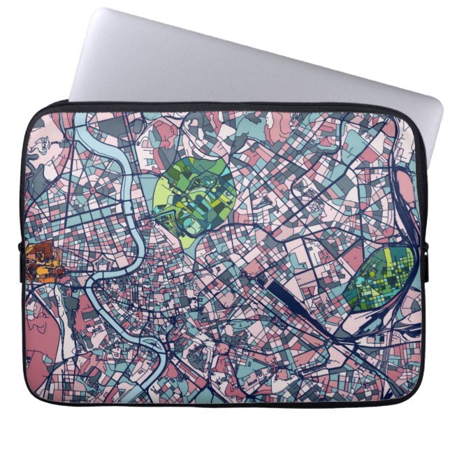 Karte Roms Italien Laptopschutzhülle (Vorderseite)