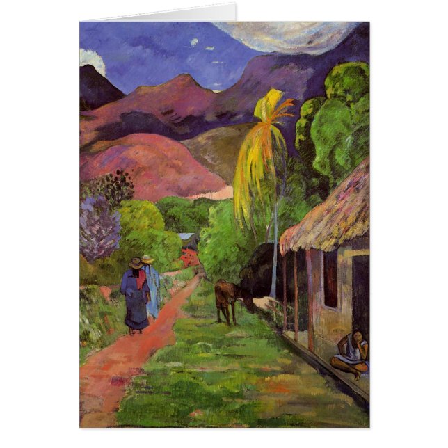 Karte "Ruedes Tahiti" - Paul Gauguin (Vorne)