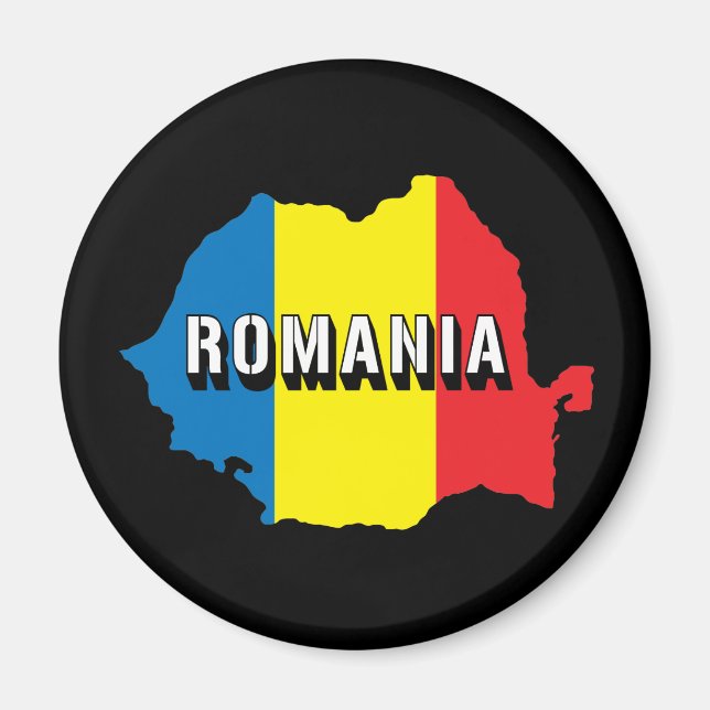 Karte Rumäniens Magnet (Vorne)