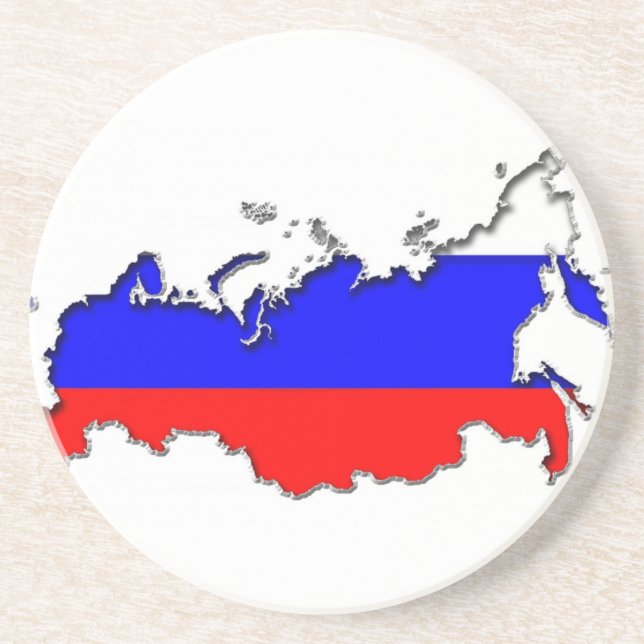 Karte Russlands Getränkeuntersetzer (Vorne)
