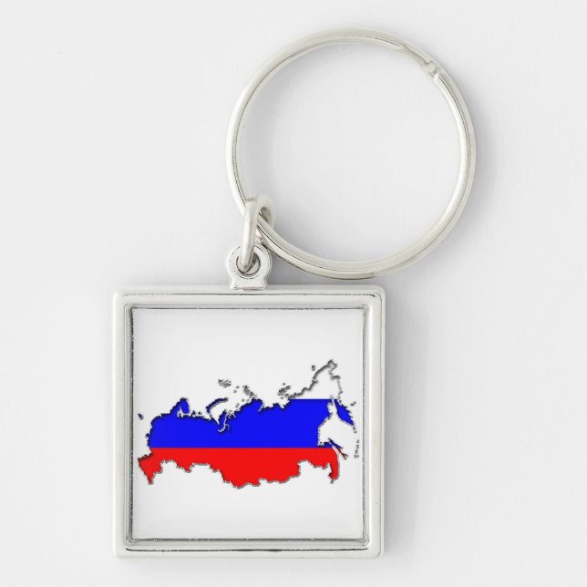 Karte Russlands Schlüsselanhänger (Vorne)