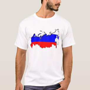 Karte Russlands T-Shirt