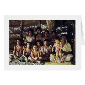 Karte, SAMOAN FAMILIENPORTRAIT, SAVAII, 1968