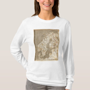 Karte Schwedens, Norwegen durch Arrowsmith T-Shirt