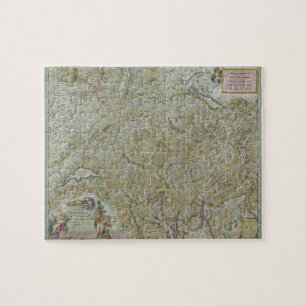 Karte Schweiz 2 Puzzle