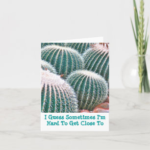 Karte, "schwer Nah zu machen" Dankeskarte