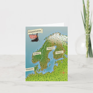 Karte Skandinaviens
