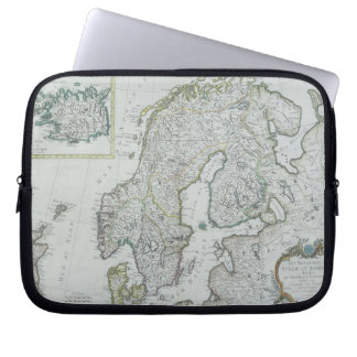 Karte Skandinaviens Laptopschutzhülle
