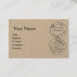 KARTE, SKULL & SCHWERTER Kraft Visitenkarte