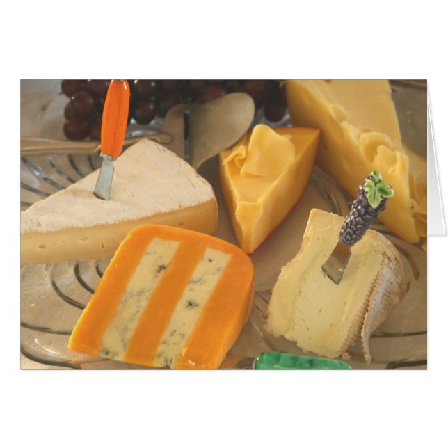 Karte, "sortierte Käse # 2" (Vorderseite (Horizontal))