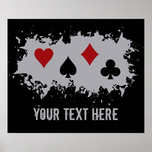 Karte Splash benutzerdefiniertes Poster (Vorne)