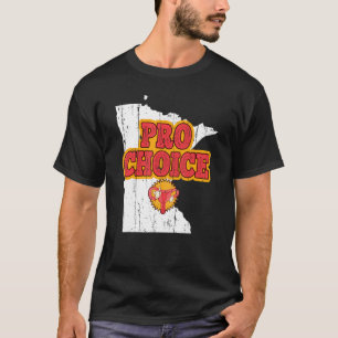 Karte Staat Minnesota Abortion Feminist Pro Choic T-Shirt