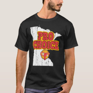 Karte Staat Minnesota Abortion Feminist Pro Choic T-Shirt