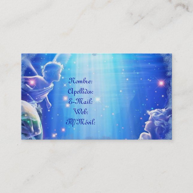 Karte sucht Engel auf (Vorderseite)