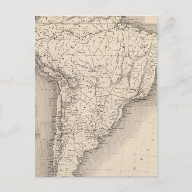 Karte Südamerikas 4 (Vorderseite)