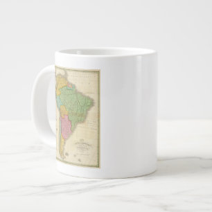Karte Südamerikas 4 Jumbo-Tasse
