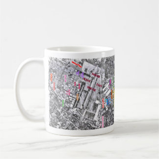 Karte Tachikawa-Flughafen-Japans C-124~Base Kaffeetasse