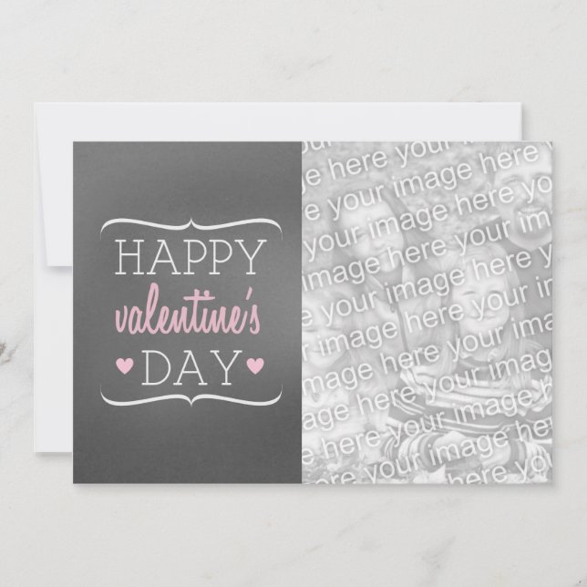 Karte Tafel-die inspirierte Fotovalentines (Vorderseite)